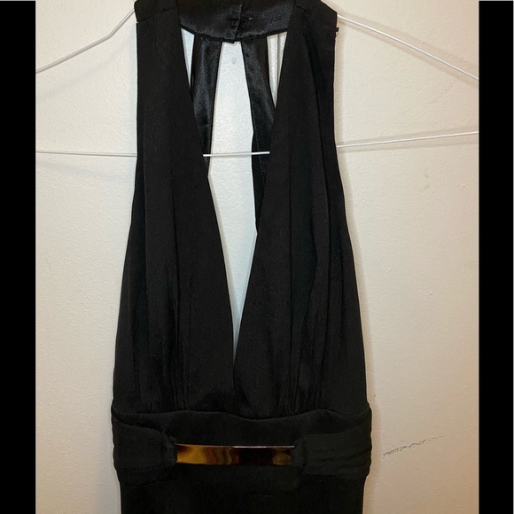 Bebe wide leg jumpsuit, black, 00 - Picture 5 of 7